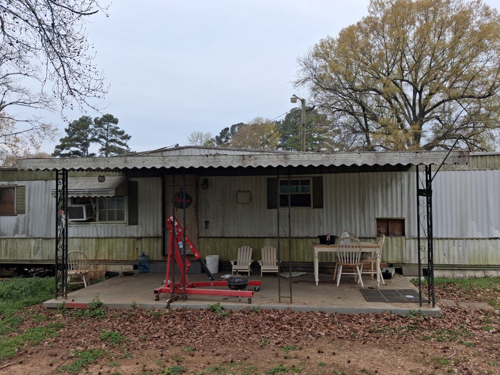 Front porch awning cover.