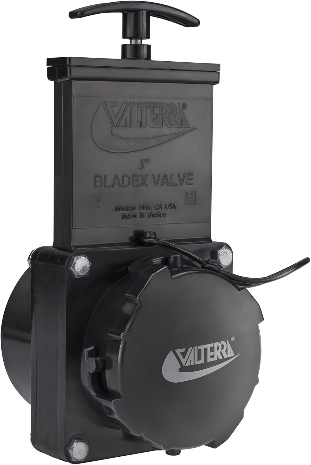Valterra 3″ Stainless Steel RV Waste Dump Gate Valve w/Cap (1)