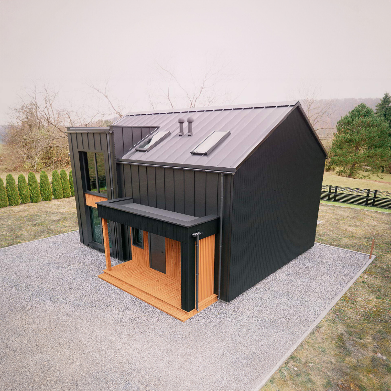 PREFAB LOG CABIN HOME KIT NATURAL WOOD 1423 ft² / 132 m² – DISCOUNT CARD 3% off