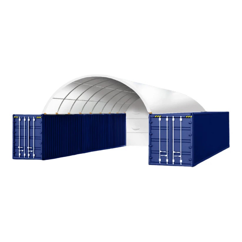20×40 Container Shelter Canopy & Back Panel* 11oz PE – Industrial Storage