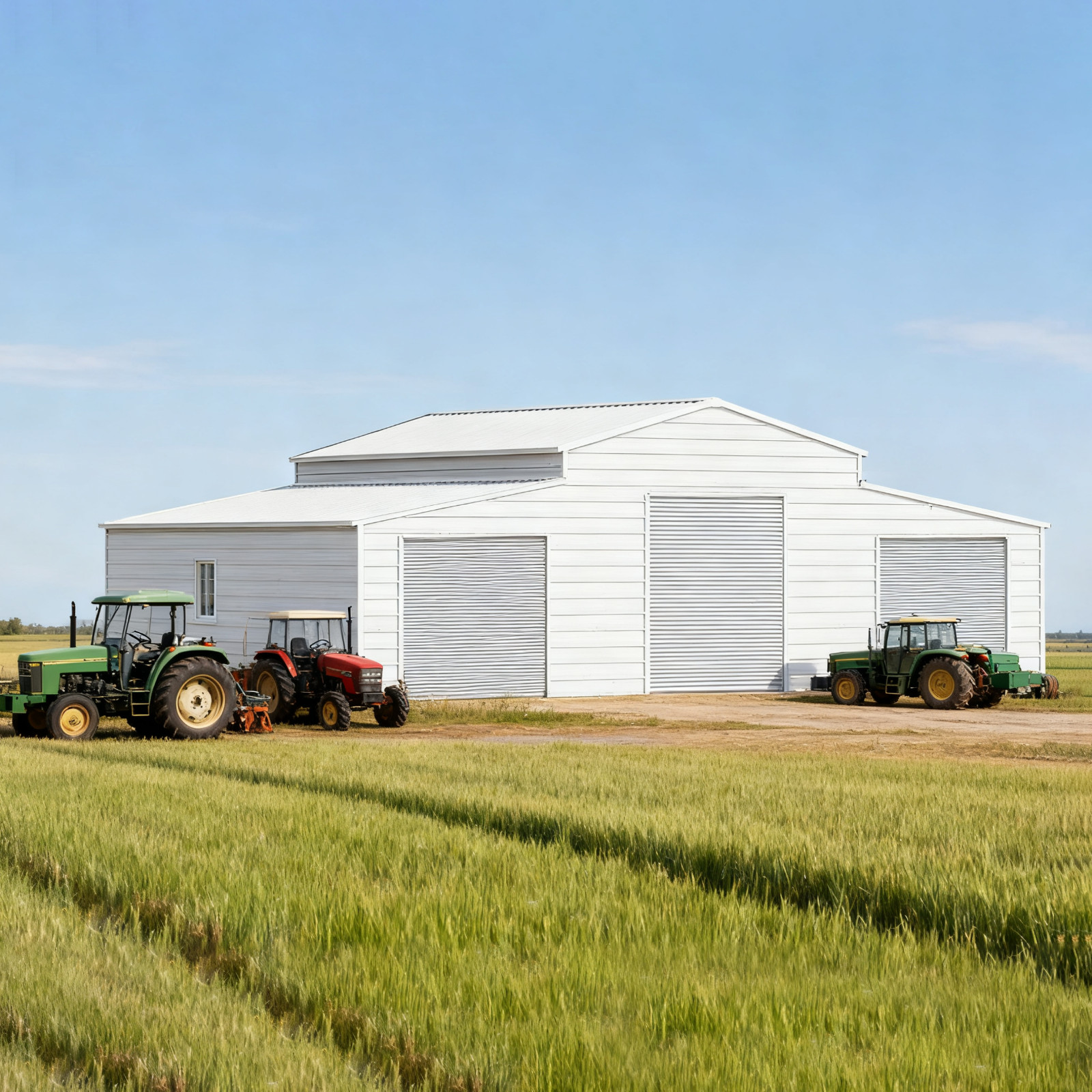 42x30x13FT Heavy Duty Garage Reinforced Steel Barn Shed for Farm Use 1260 sq.ft.