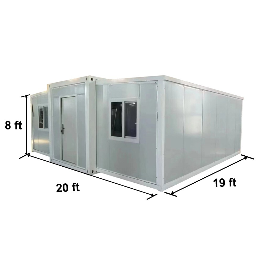 20x19x8Ft Expandable PopUp Modular Tiny House Mobile Office Shelter Storage Shed