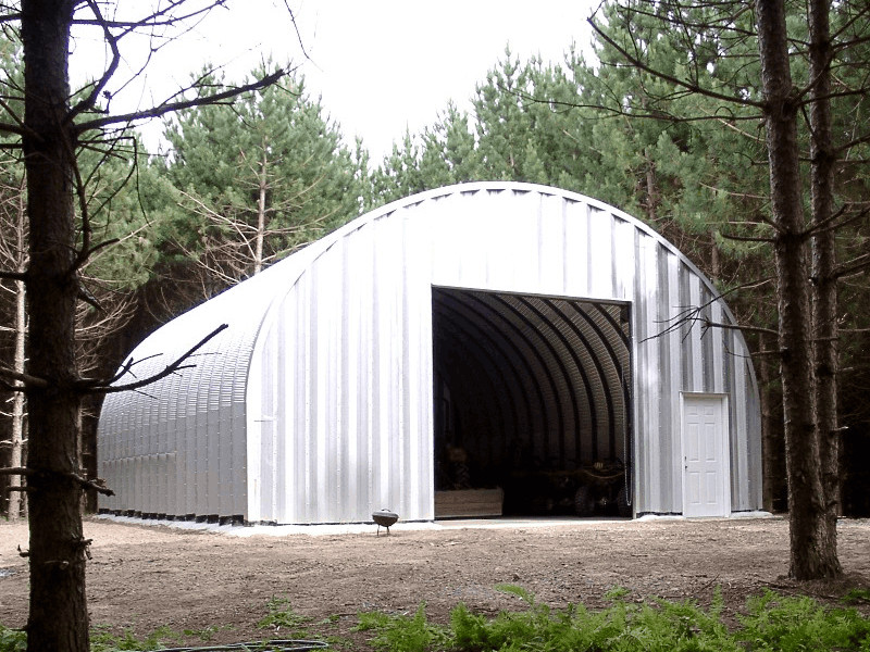 25x50x18 DuroSPAN Steel Arch Clear Span Metal Building Kit End Walls Included