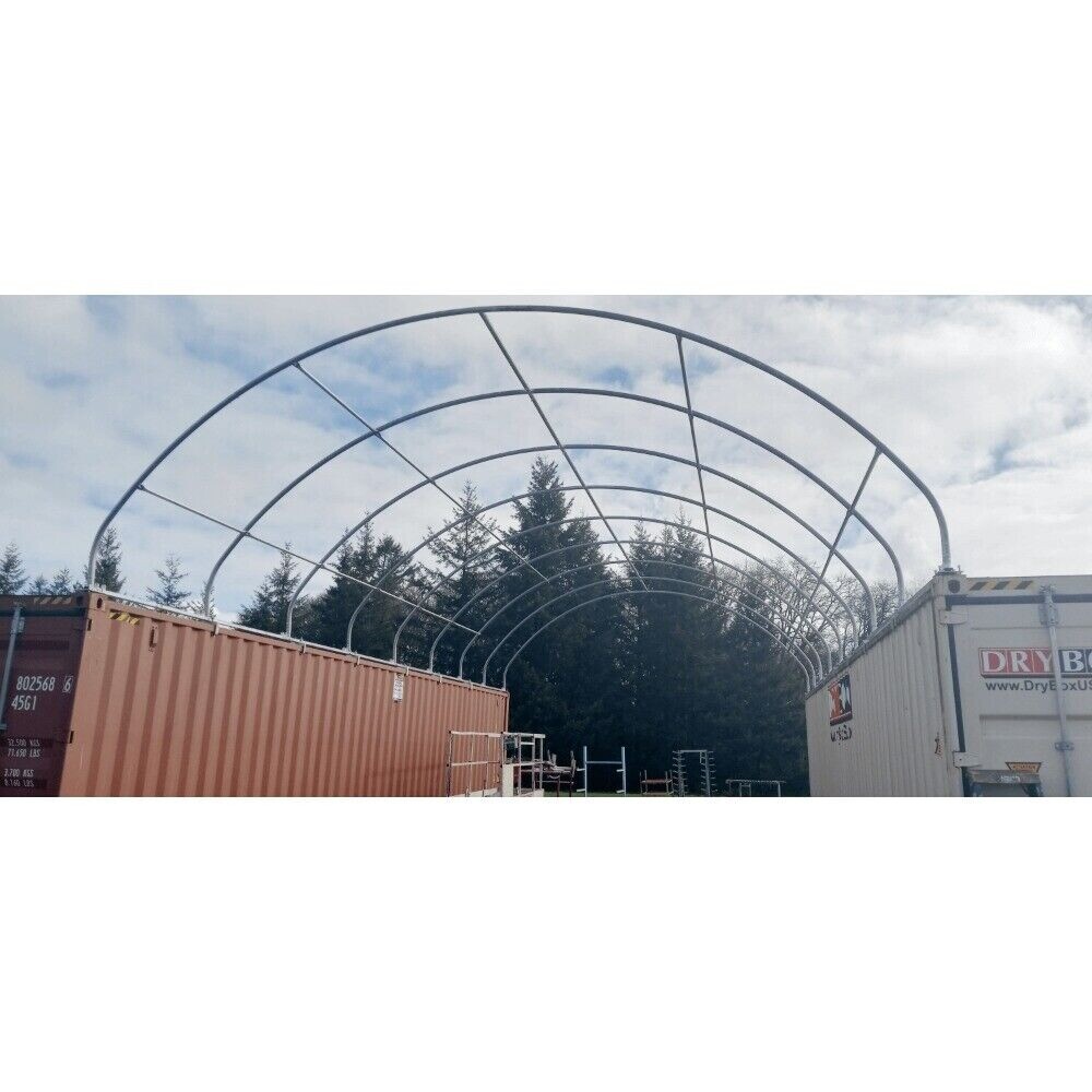 20’x40′ Heavy Duty Shipping Container Canopy 11oz PE Shelter Cover Roof Box Kit