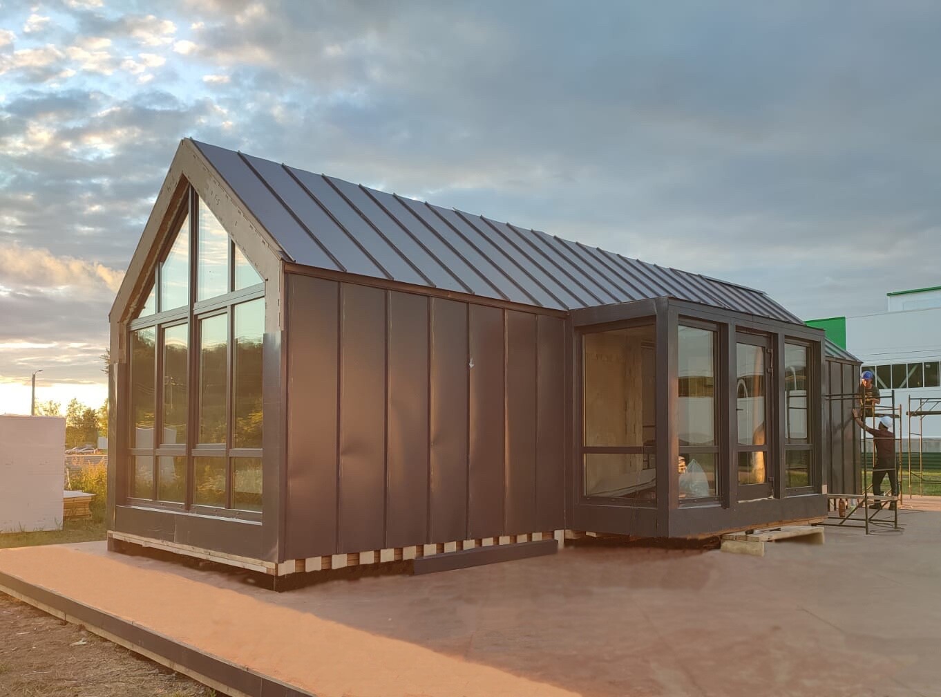 495 sq.ft SOLID PLYWOOD HOUSE KIT #PW-49 WOOD PREFAB DIY KIT BUILDING CABIN HOME
