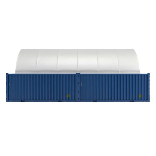 20×40 Container Shelter Canopy & Back Panel* 11oz PE – Industrial Storage