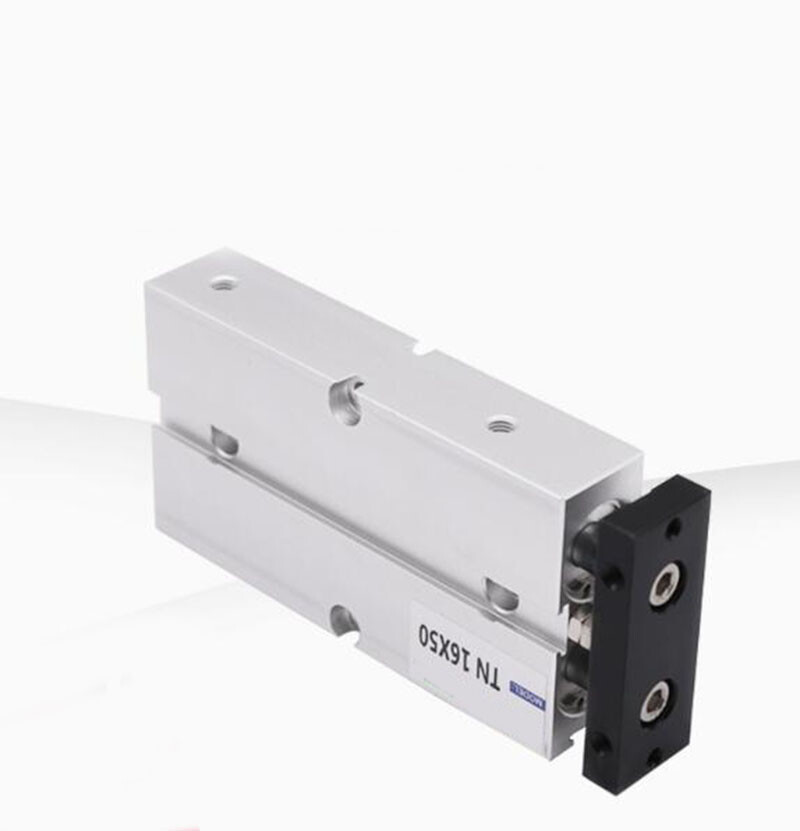 TN16mm Bore Stroke Dual Acting Double Rod Pneumatic Air Cylinder Alloy 10~150mm