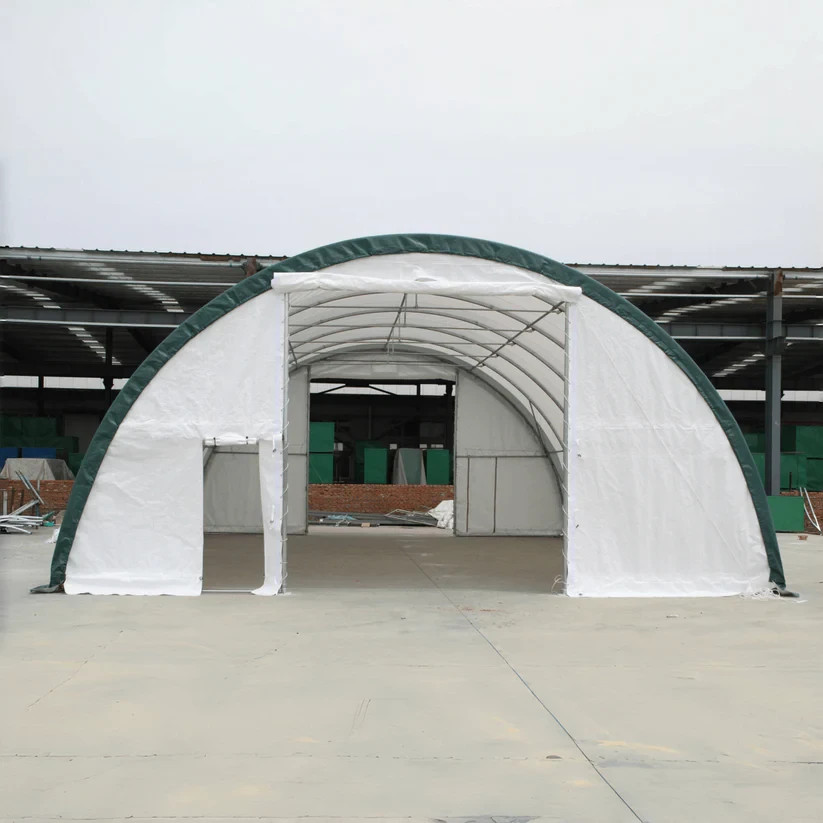 W30’xL60’xH20’Double Truss Arch Storage Shelter 18OZ PVC Canvas Building Shelter