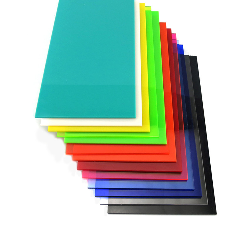 Color Acrylic Sheet Panel Plastic Plate 8x8cm 10x20cm 15x15cm 20x20cm