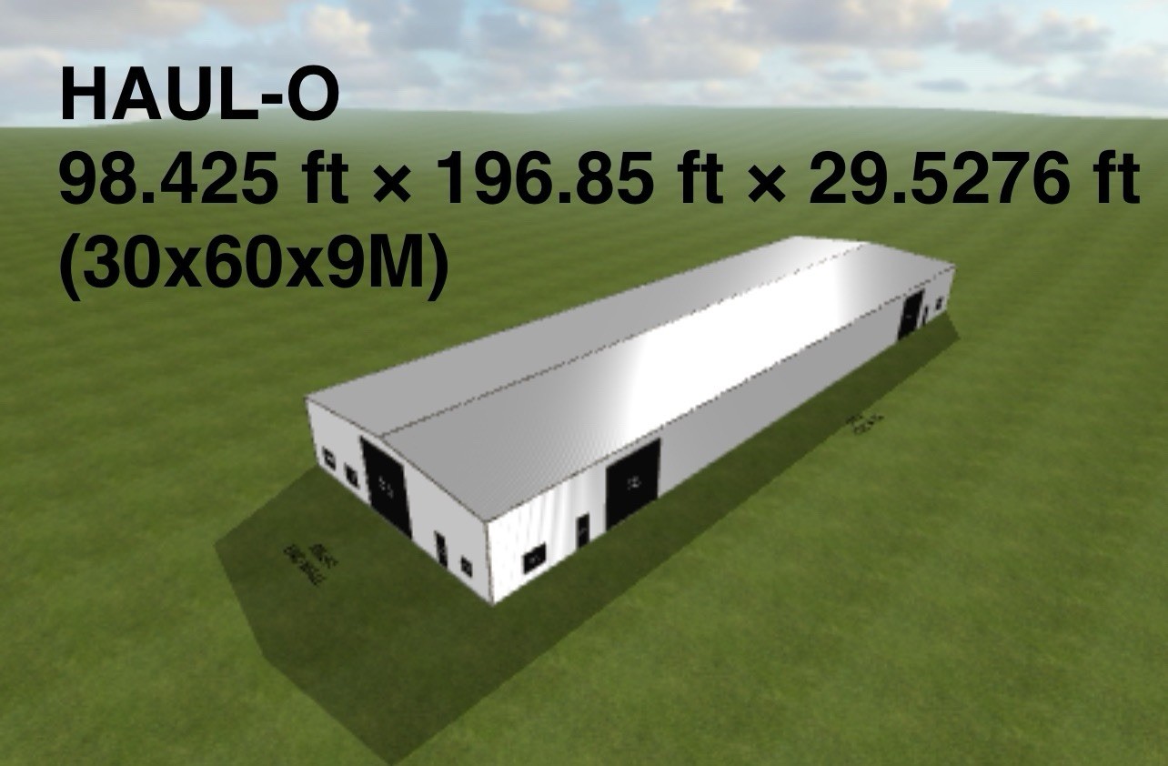 HAUL-O Steel Building Kit | 150 MPH 240KM/H Wind Rated | Commercial / Industrial