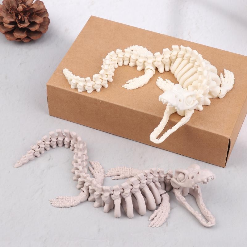 1PCS Realistic Mosasaurus Skeleton Replica Aquarium Decoration Skeleton Model