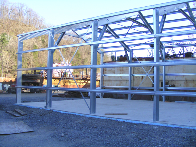 GALVANIZED STEEL INSULATED 3-CAR GARAGE – METAL BUILDING – Shop KIT