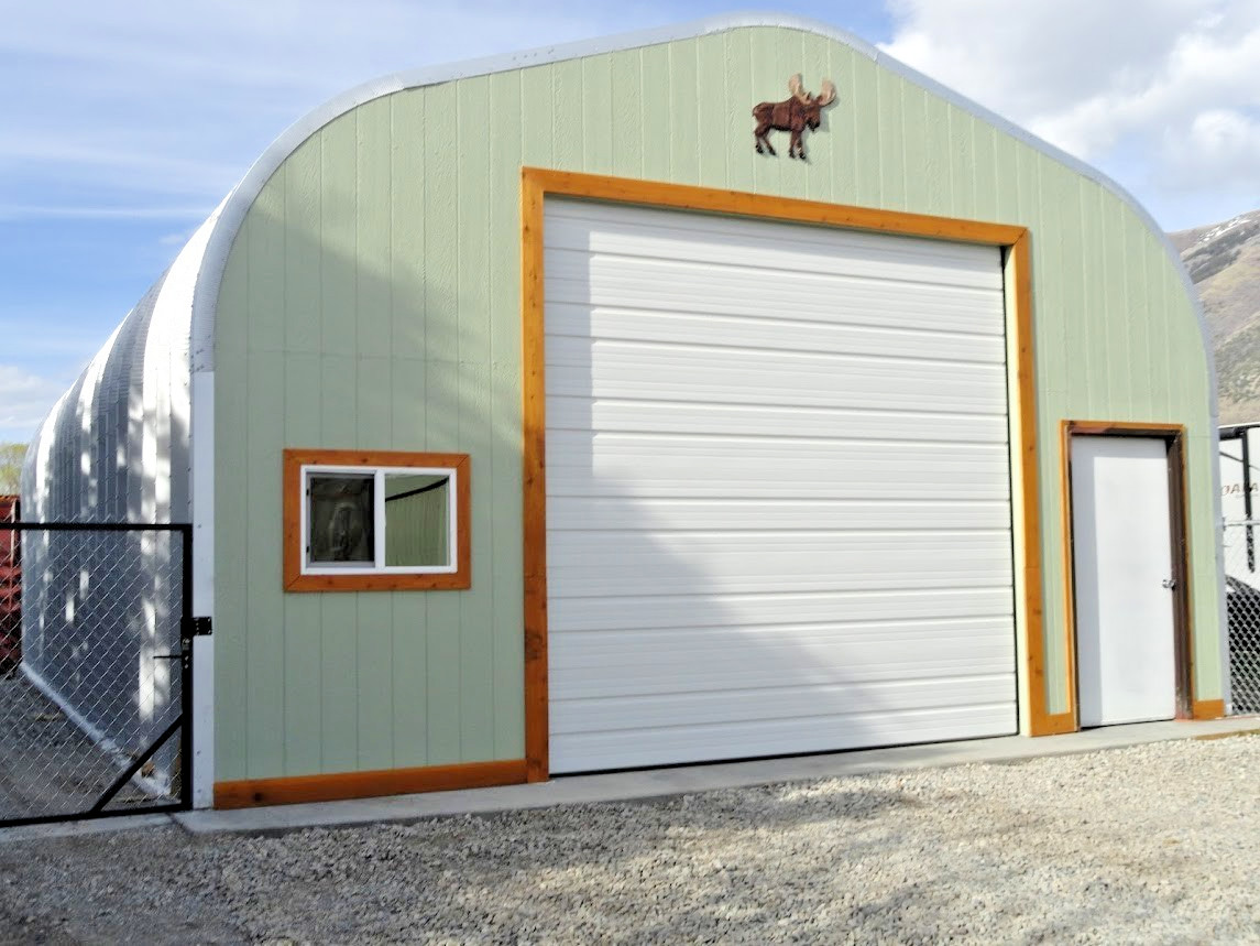 25x42x13 Engineered Steel Building Kit | DuroSPAN Clear-Span Arch Open DIY Ends