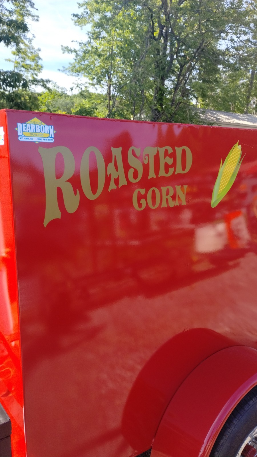 IN STOCK- 2024 used demo corn roaster trailer
