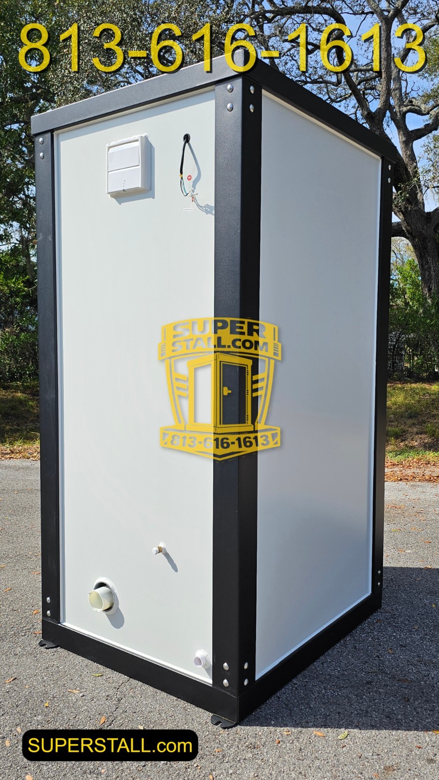 Brand New Portable Restroom Bathroom Toilet HD All Steel HD Frame Single Stall
