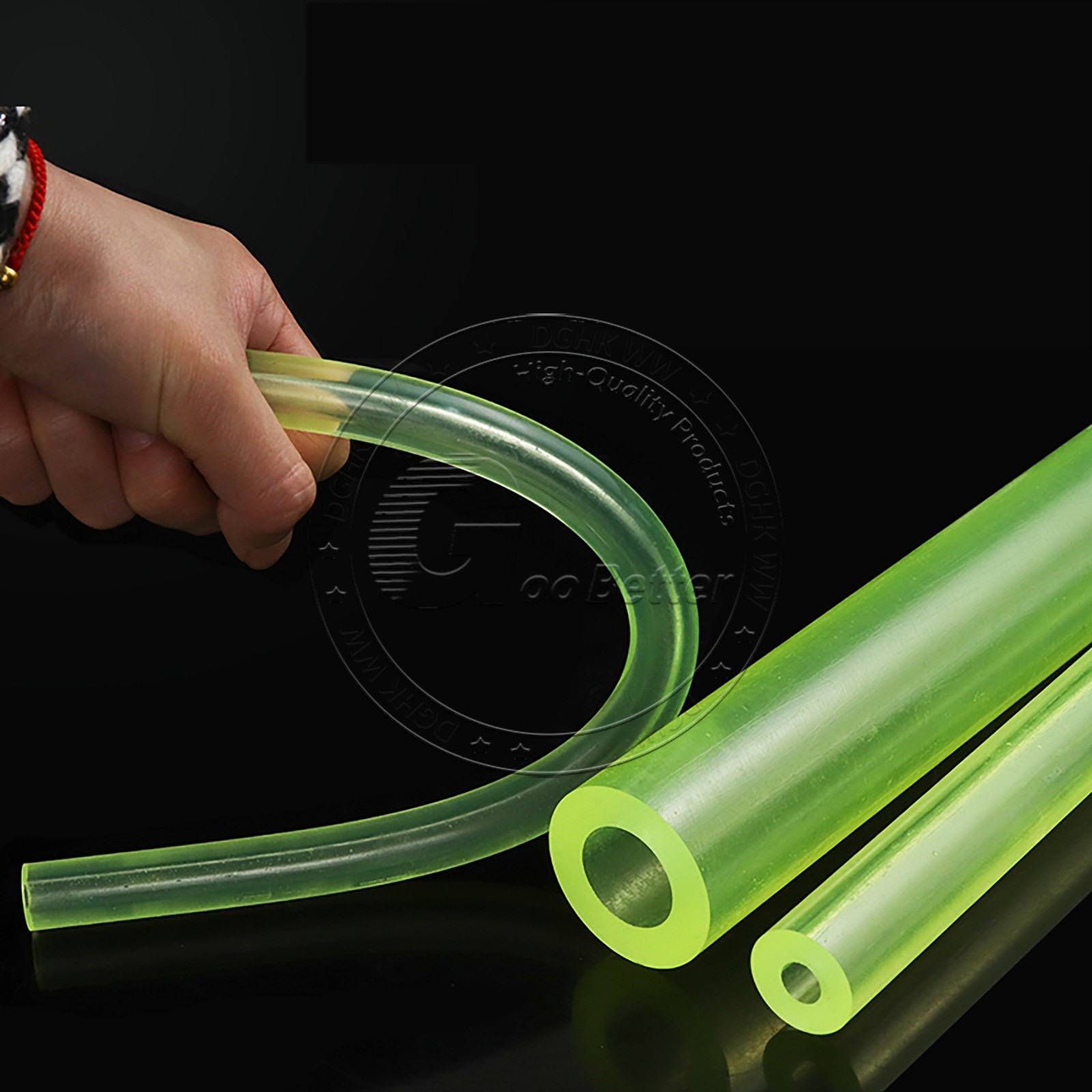 PU Polyurethane Hollow Round Rod Bar Stick Length 500mm Elastic Shock Absorber