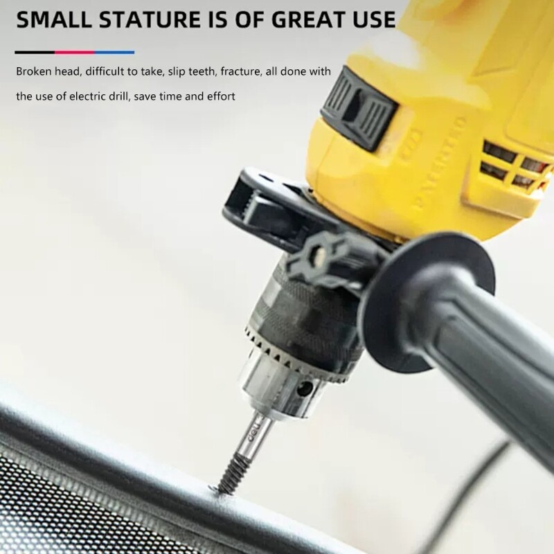 10Pcs Screw Extractor Screw Pipe Extractor Household Screw Head Extractor Kit