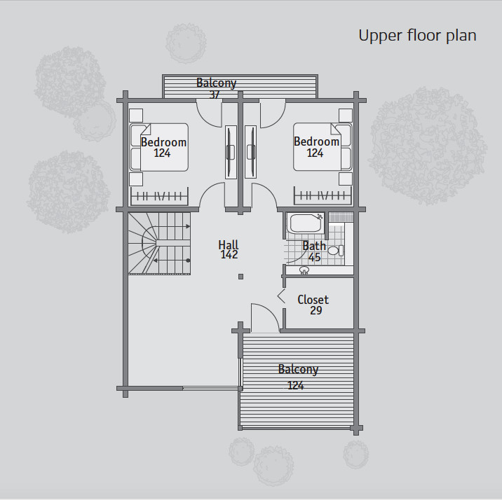 LOG HOUSE KIT #LH-105 ECO FRIENDLY WOOD PREFAB DIY BUILDING CABIN HOME MODULAR