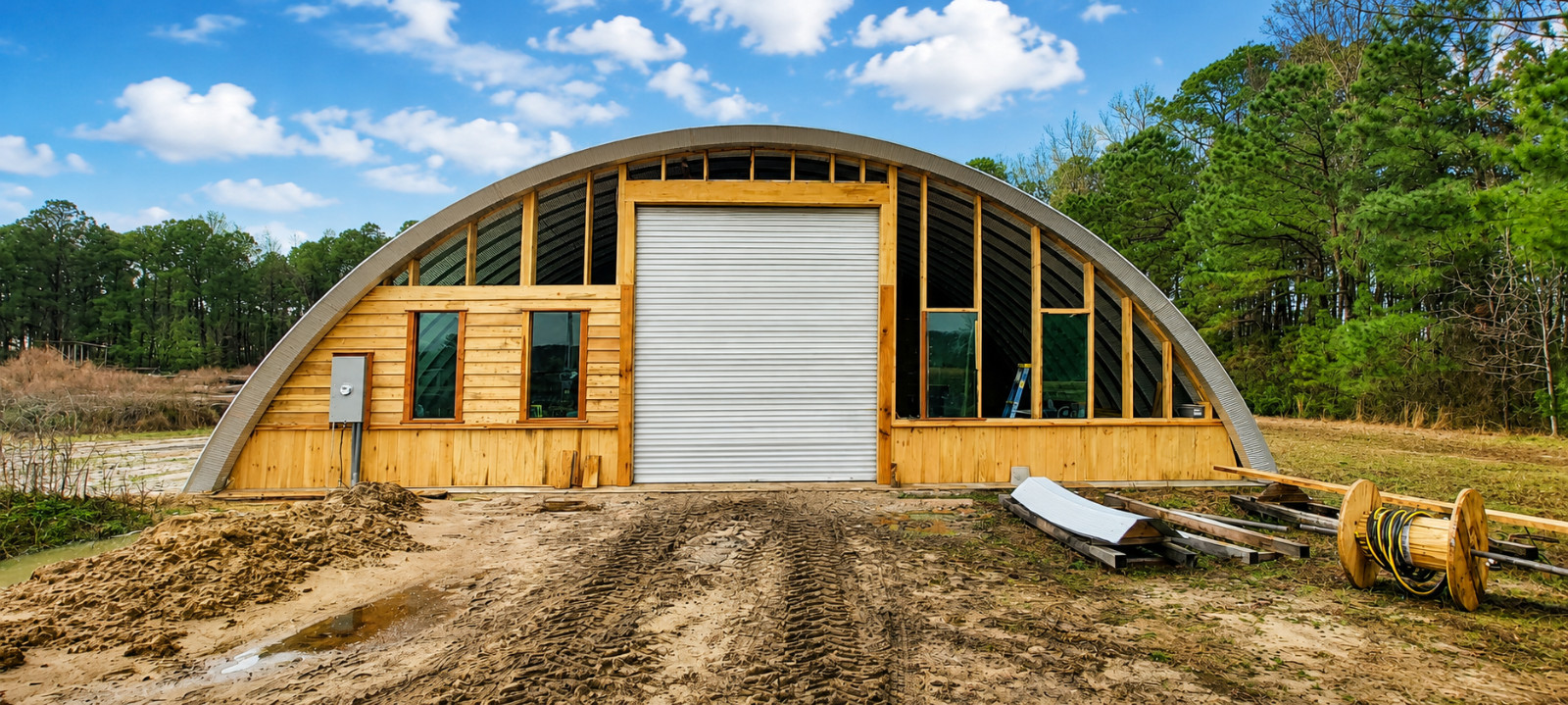 Prefab Steel Building 40ft W X 20ft L | Q-Model Quonset Hut Kit FREE SHIPPING