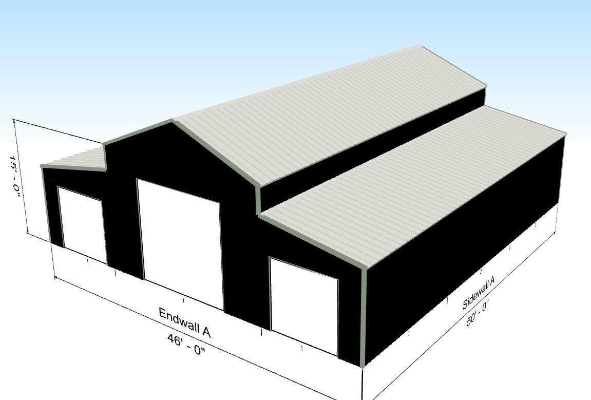 Steel Framed Barn Style Barndominium Kit with Huge 2nd Story Loft Mezzanine