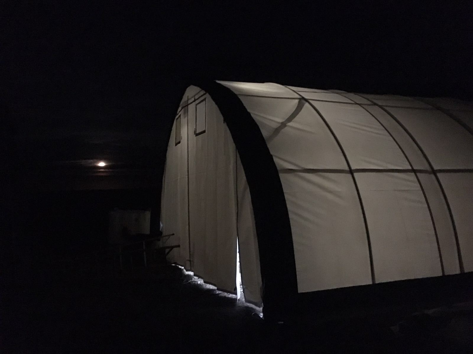 20x30x12 Canvas Fabric Building Shelter w/ Metal Frame, Camper, Boat Storage NEW