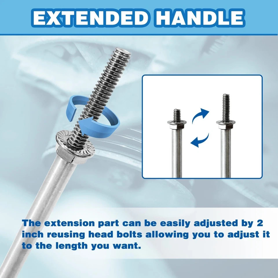 Tiaiidi 2 Pack Universal RV Waste Valve Handle Replacement,6″ and 9″ RV…