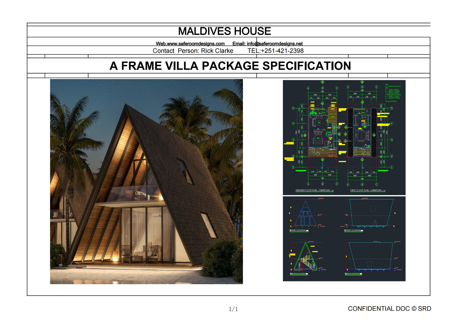 Maldives “A” Frame House Catalog