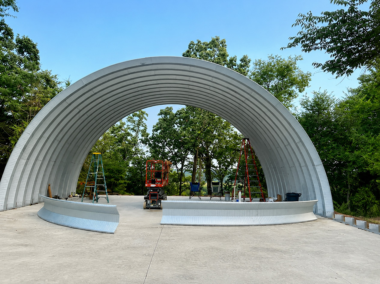40x60x20 DuroSPAN Air Boat Hangar DIY Steel Building Open Ends Direct