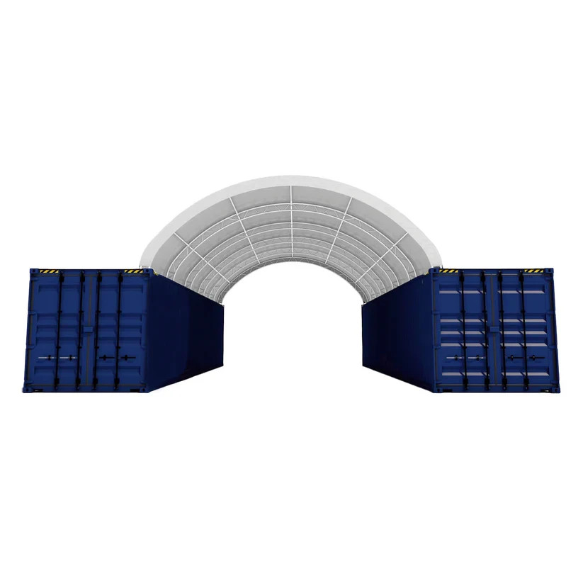 20’x40′ Container Shelter Canopy | 18OZ PVC Double Truss | Industrial Tent