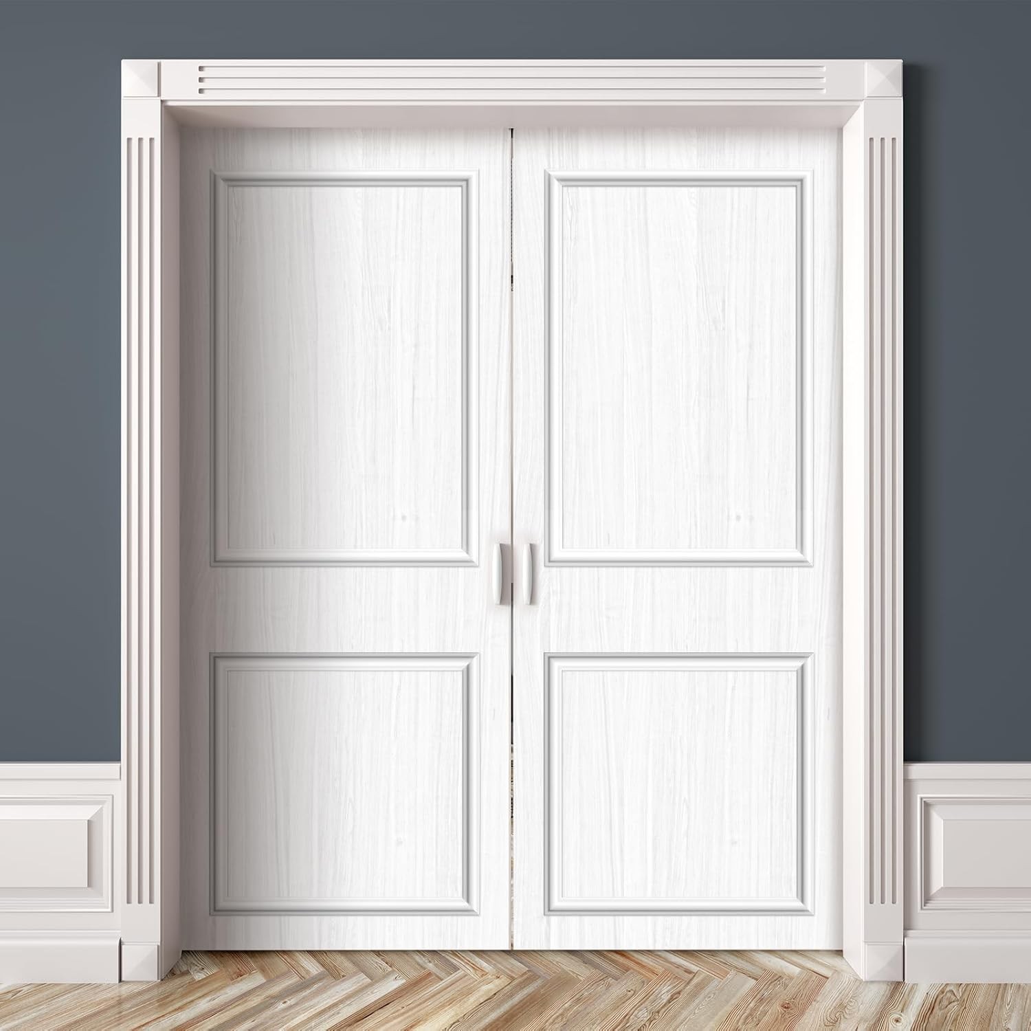 Self Adhesive Wall Moulding Trim Kit 3D Wainscoting Panels 2 Pack