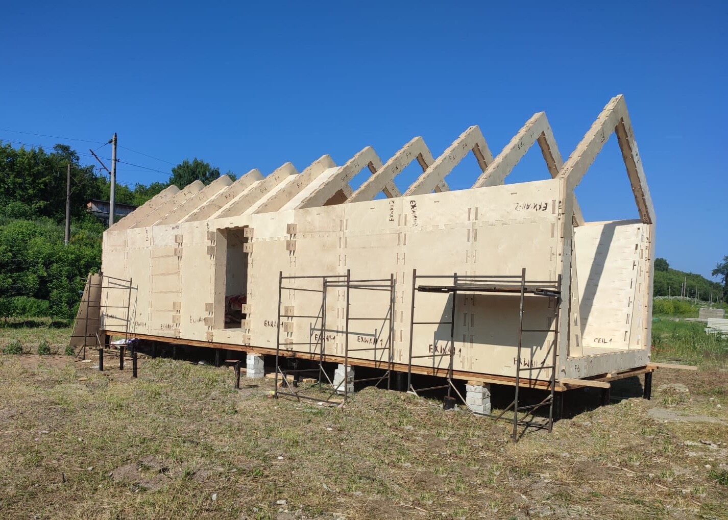 364 sg.ft SOLID PLYWOOD HOUSE KIT #PW-30 WOOD PREFAB DIY KIT BUILDING CABIN HOME