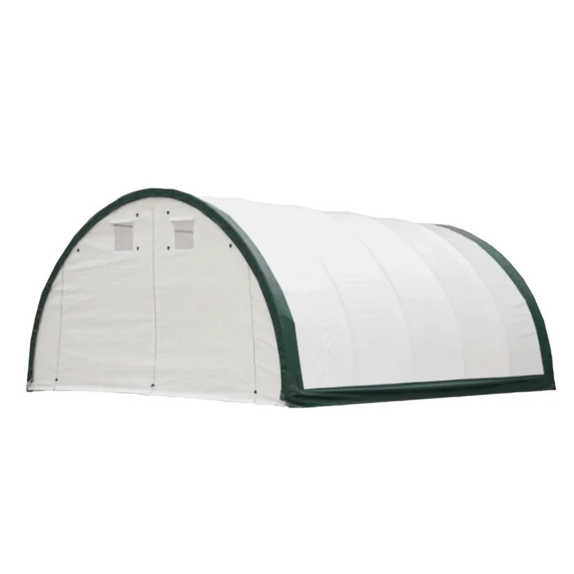 W20’xL42’xH12′ Portable Single Truss Storage Shelter 11OZ PE Canvas Shelter