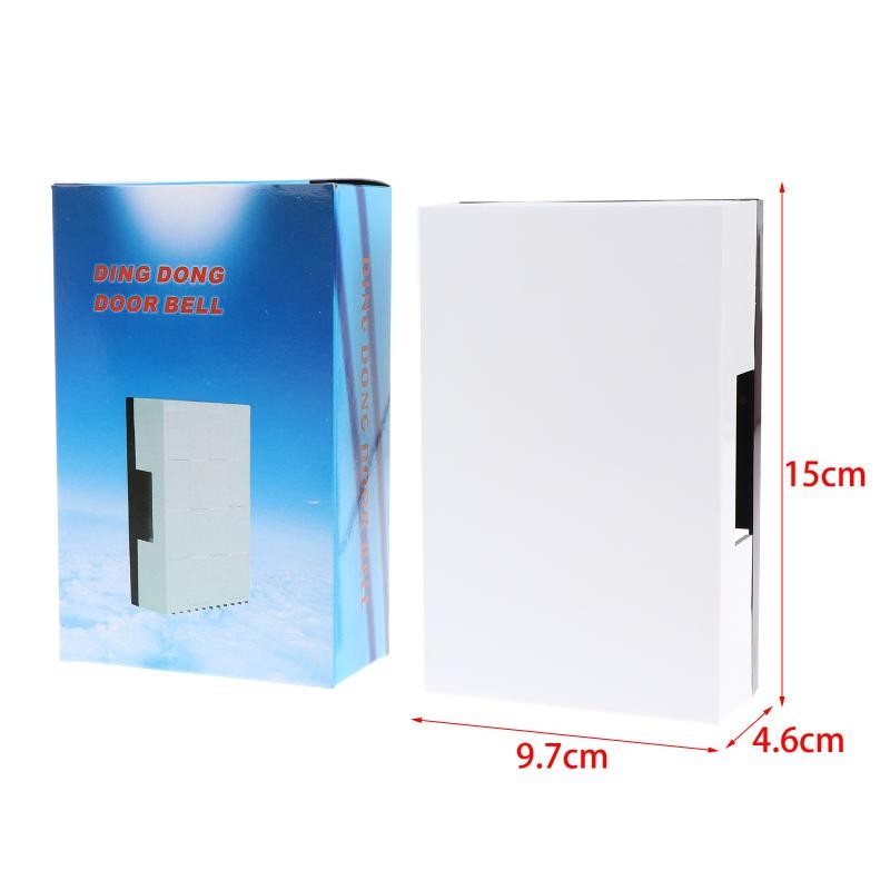 1/2/3Pcs Mechanical Doorbell Home Hotel Wired Door Bell Manual Ding Dong Bell