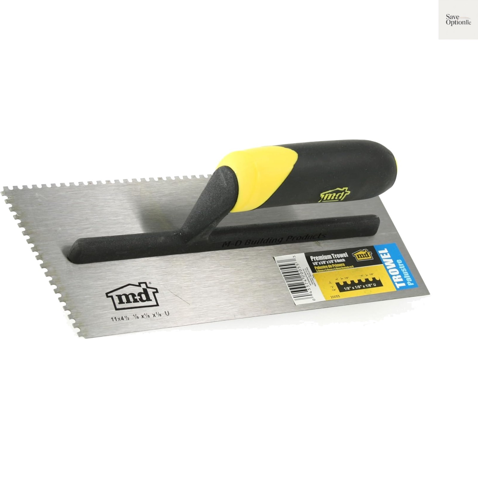 20055 1/8 in. x 1/8 in. x 1/8 in. U Notch Trowel