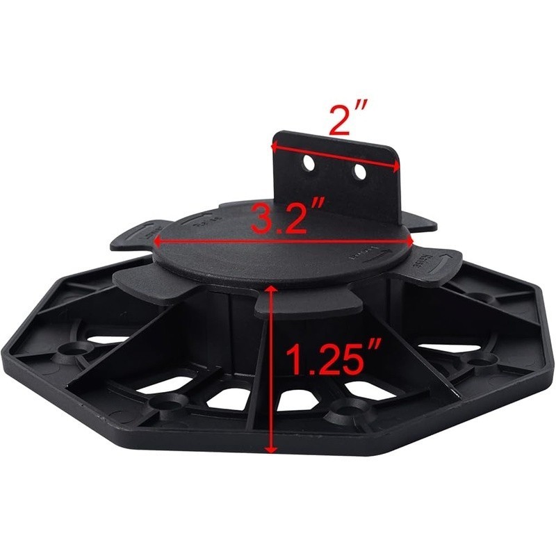 Plastic Wood Floor Installation Keel Adjustable Height Outdoor Building Solution