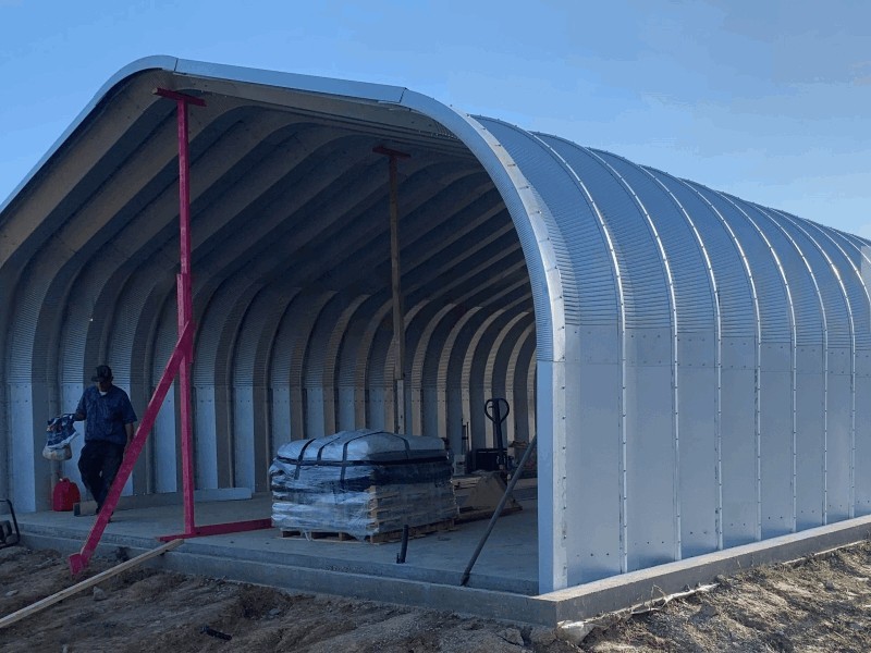 25x24x12 DuroSPAN Steel Building Garage Workshop Open Ends Factory Direct
