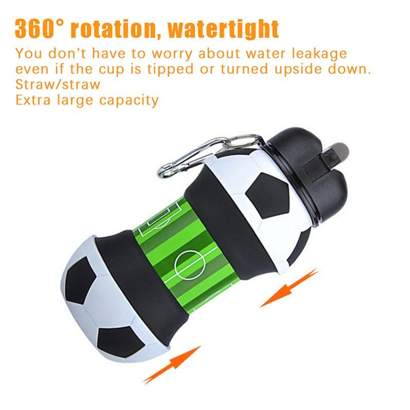 Fold Water Bottle Cups Mug Outdoor Sports School Leakproof Portable Kids Bottle