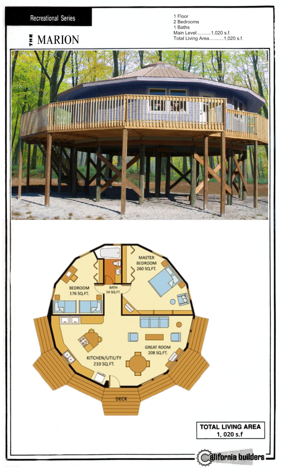 The Marion Polygon Wood shell Kit home Pre-panelized del. FREE anywhere USA!!!!!