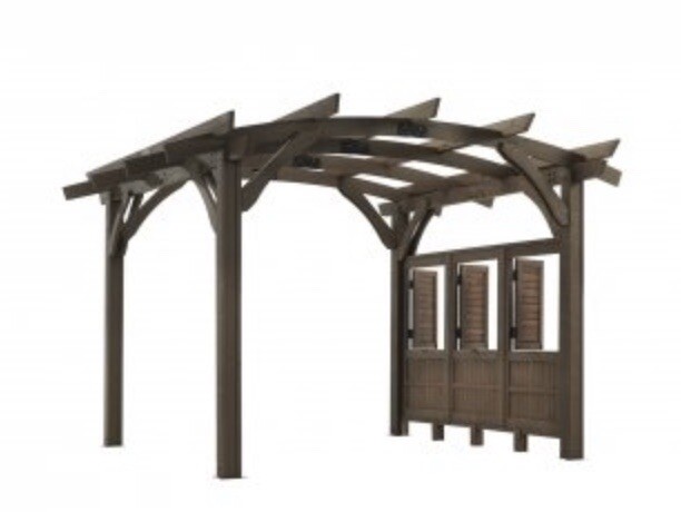 DIY 12’ FT x 12’ FT Pergola – Outside Use – Mocha
