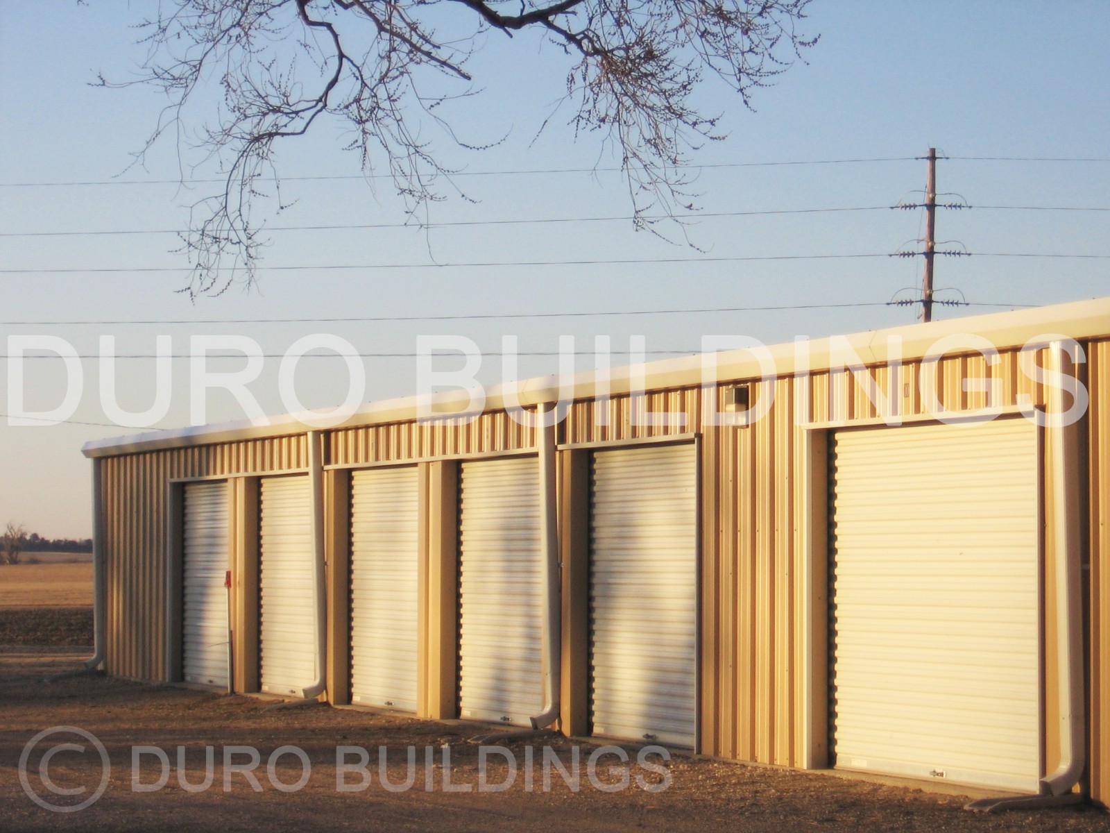 NEW DURO Steel Mini Self Storage Building 30’x100’x8.5′ & 20 Units & 20 Doors