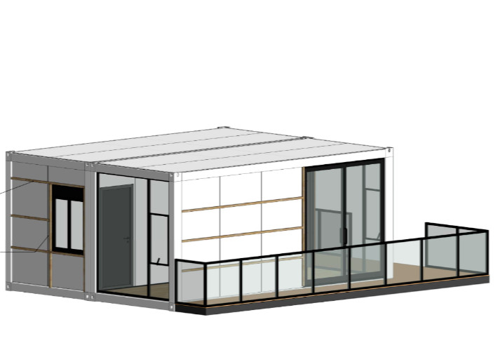 19’x9’ft Luxury Prefab Expandable Container House Tiny Container Home