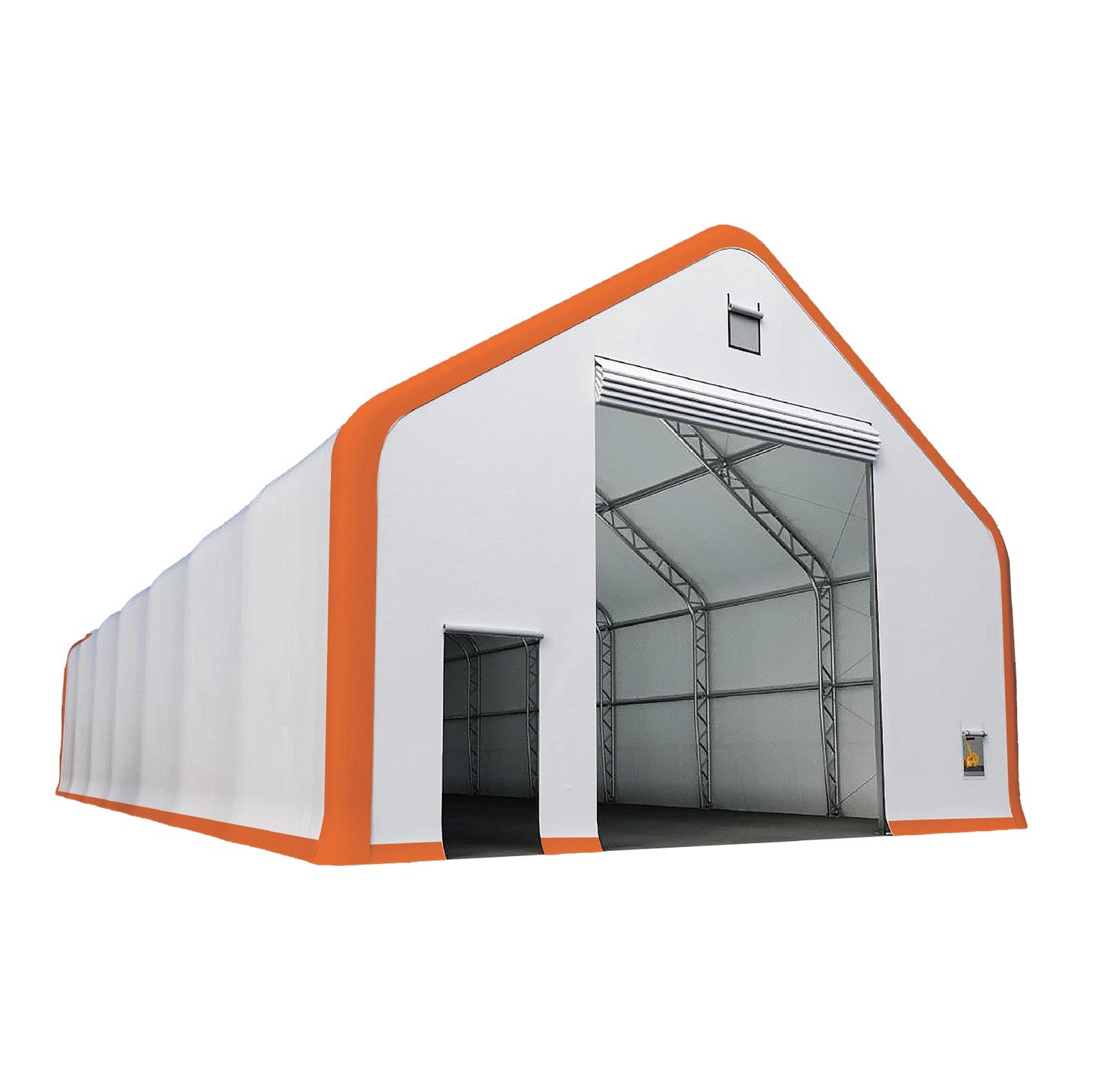 40x80x24 Double Truss Hoop Building Storage Shelter 21 Oz Canvas Fabric New