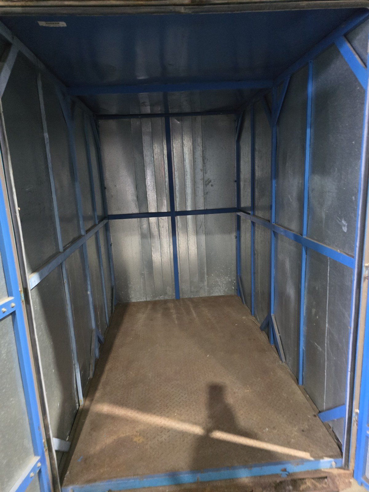 Steel 5×8 foot Metal Mini Self Storage DIAMOND PLATE FLOOR UNIT