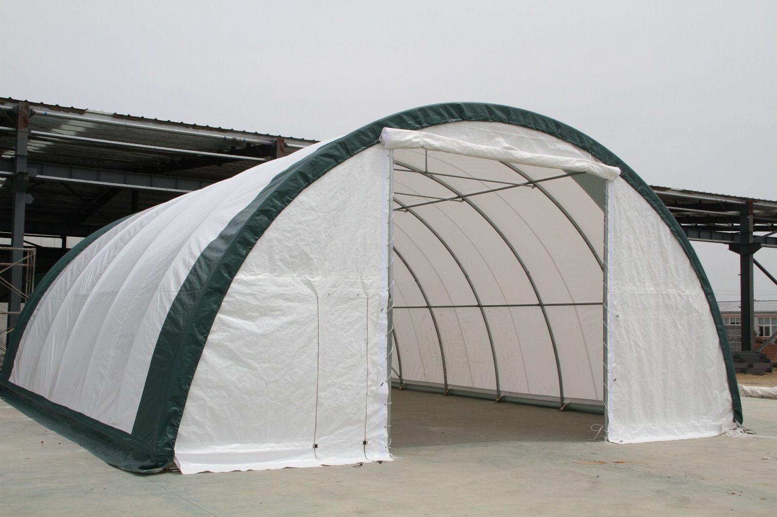 New 30x65x15 Canvas Fabric Storage Building Shelter Shop Metal Frame w/ warranty
