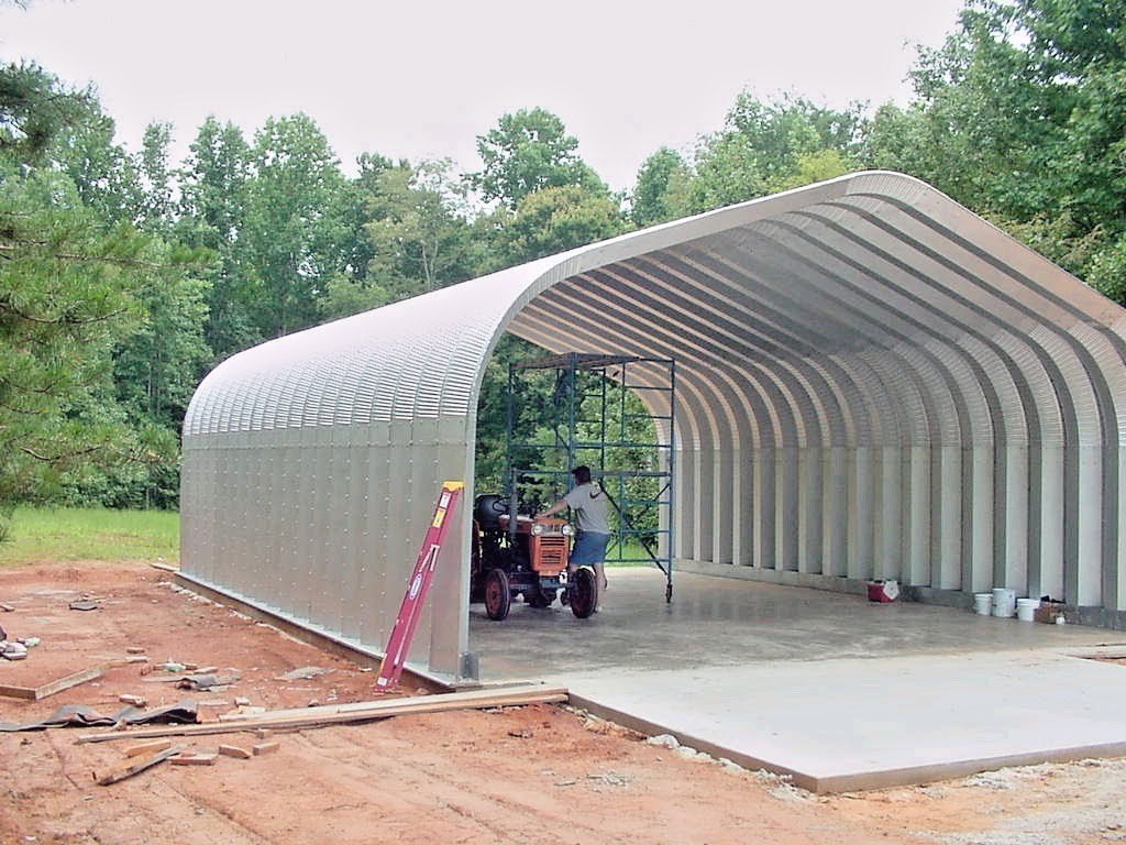 16x20x13 Clear-Span Homestead Off Grid DIY Steel Arch BLDG Kit Open Ends DiRECT
