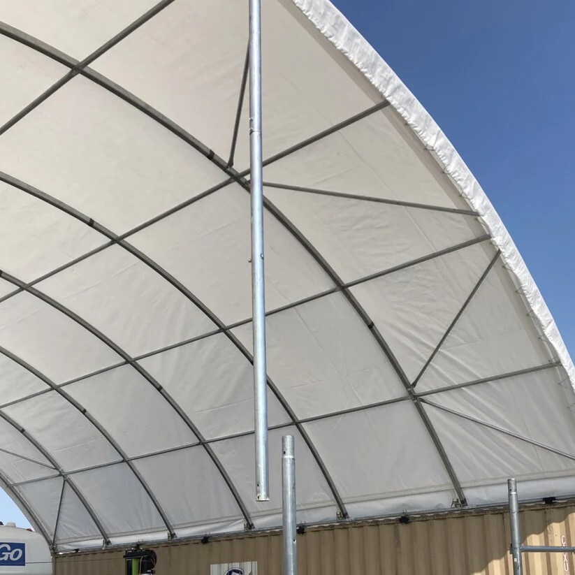 20’x20’Shipping Container Canopy Shelter Kit | 18OZ PVC | Industrial Tent