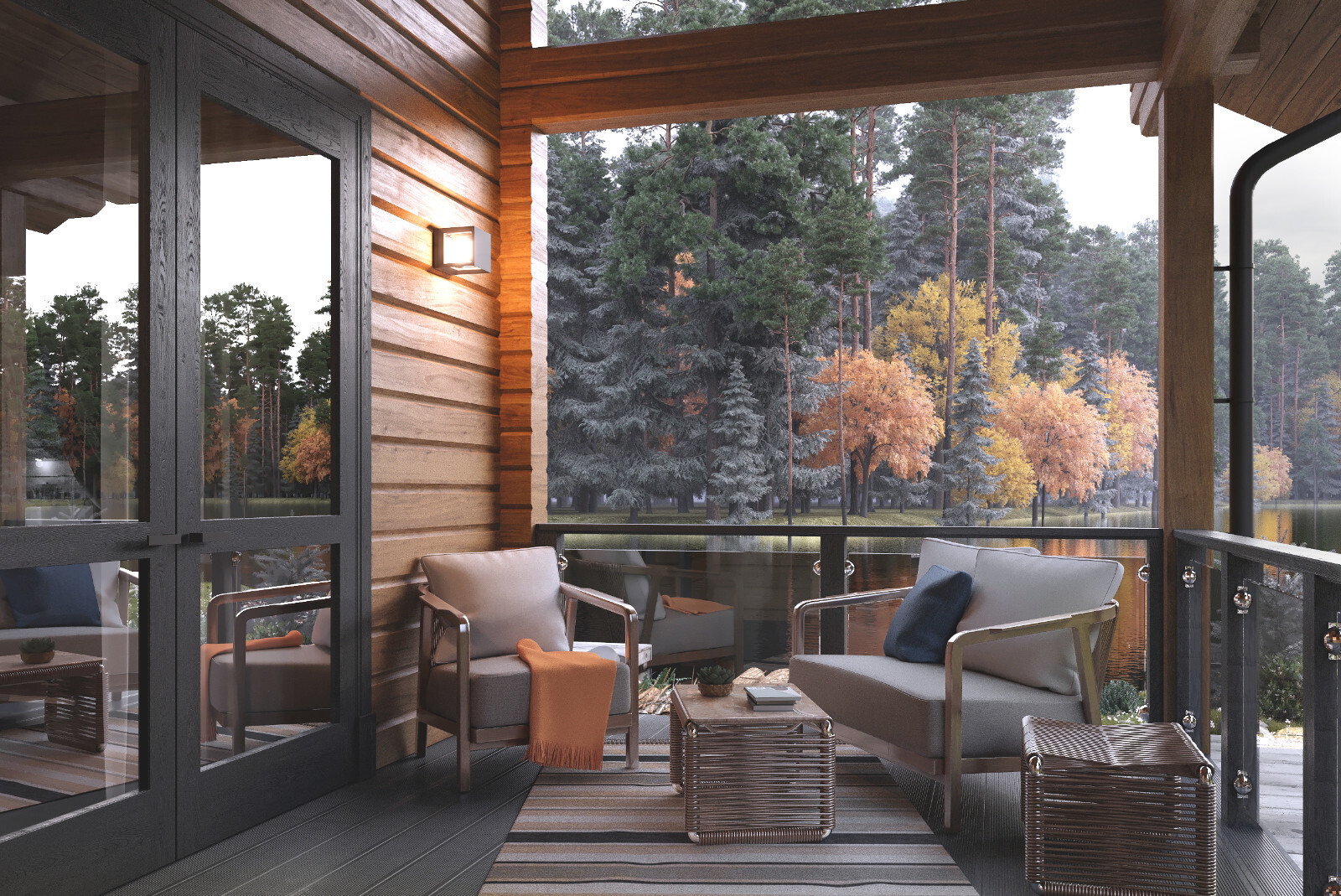 PREFAB LOG CABIN HOME KIT NATURAL WOOD 2045 ft² / 190 m² – DISCOUNT CARD 3% off