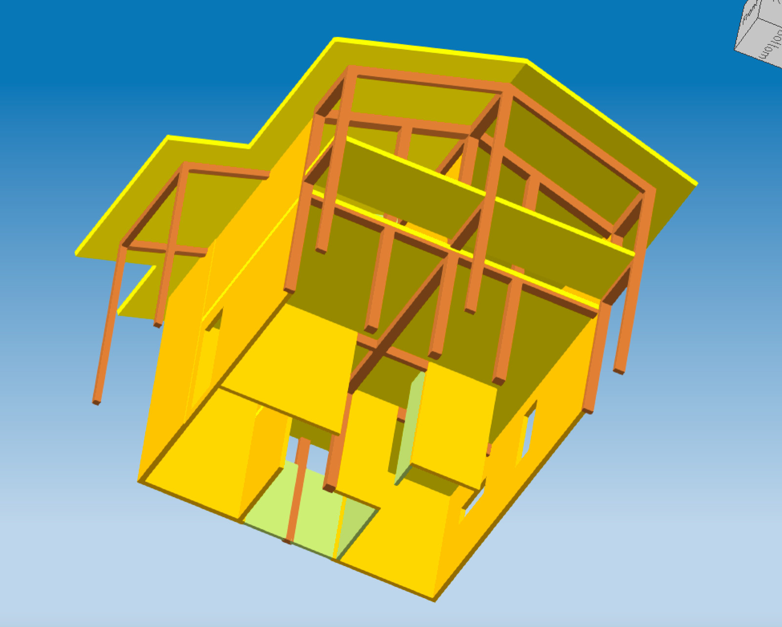 840 SQ.FT ECO SOLID TIMBER AIRTIGHT PANEL HOUSE KIT. MASS WOOD CLT HOME, PREFAB