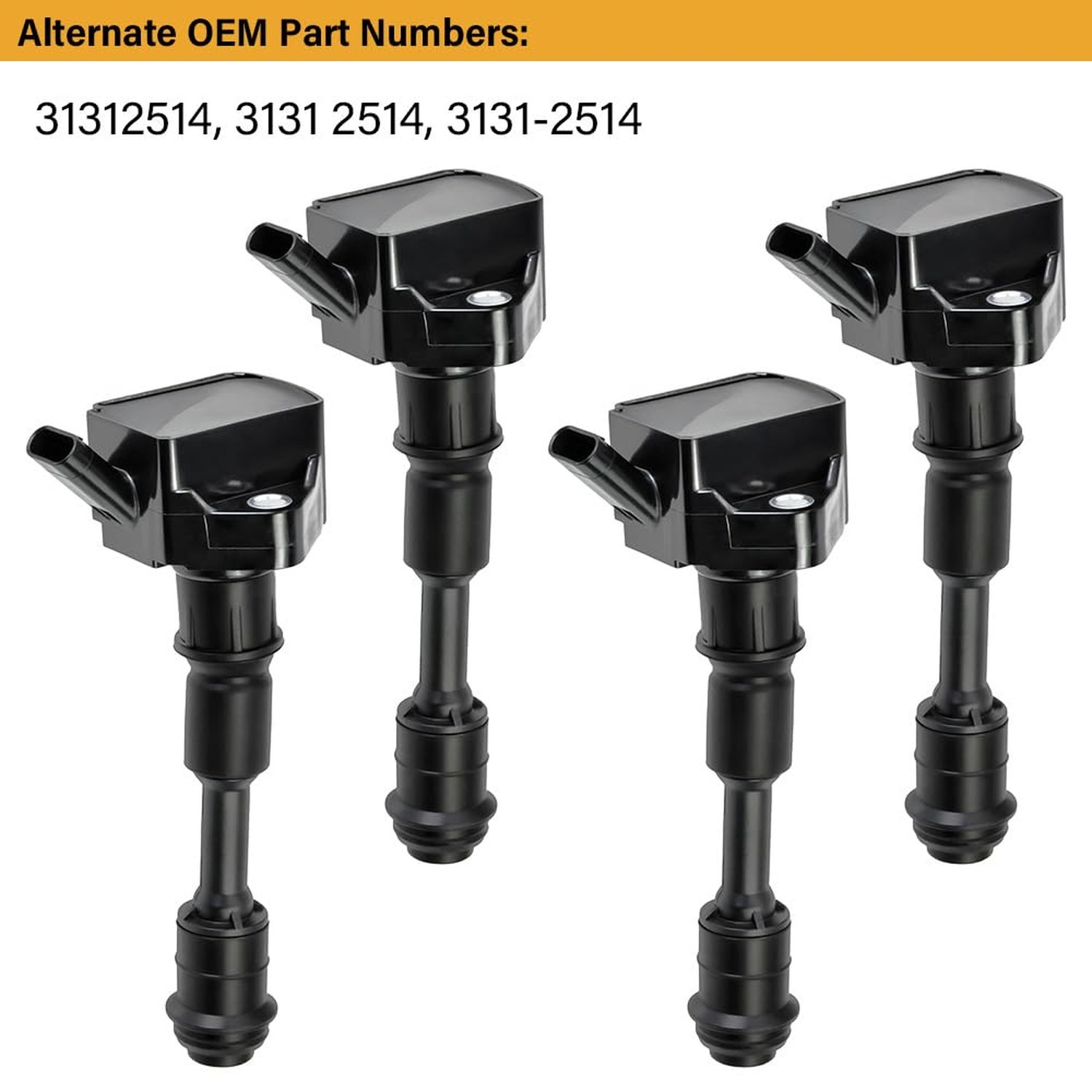 4 PCS UF756 Ignition Coil Pack with 31312514 Coil Pack Set Iridium Spark Plug…