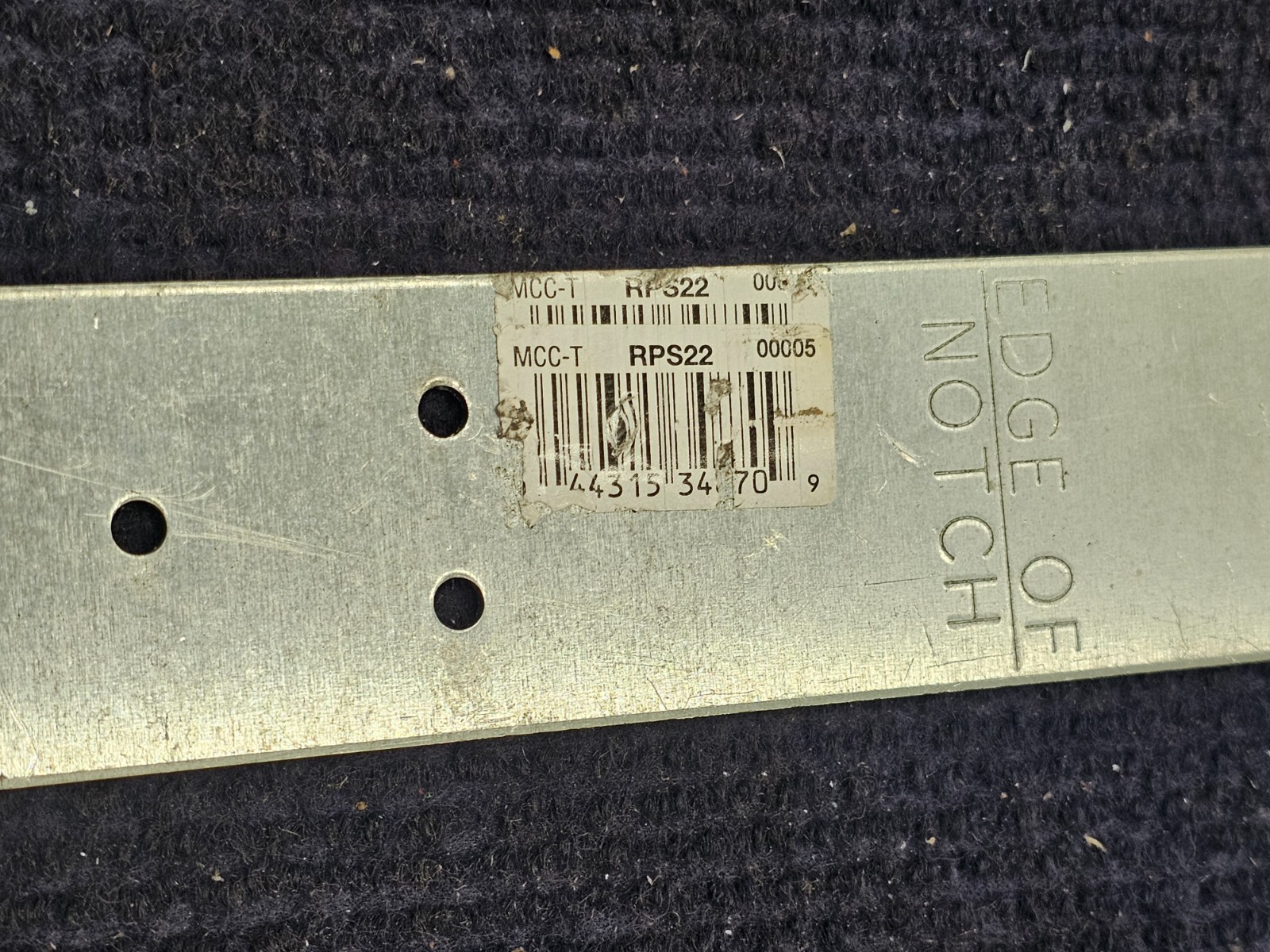 (QTY 7) Simpson Strong-Tie RPS22 1-1/2 Inch x 22-5/16 Inch Retro Plate Strap